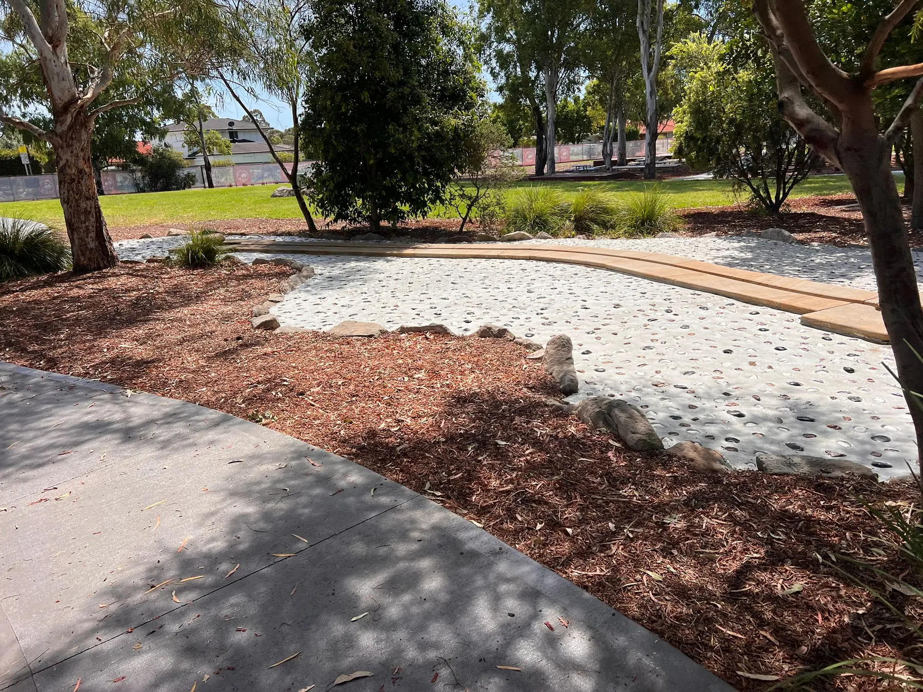Completed nature play and outdoor construction project in Sydney